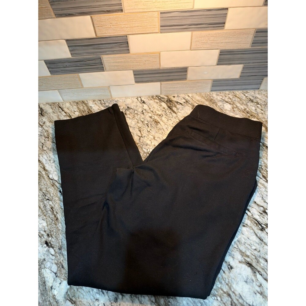 MATTY M Pull on Straight Leg Dress Pants Stretch Black Size Medium